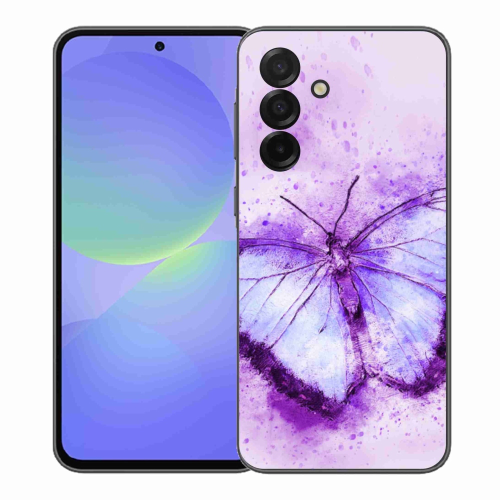 Gél védőhuzat mmCase Samsung Galaxy A37 5G - lila pillangó