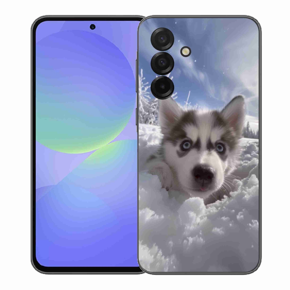 Gél borítás mmCase Samsung Galaxy A37 5G - husky a hóban