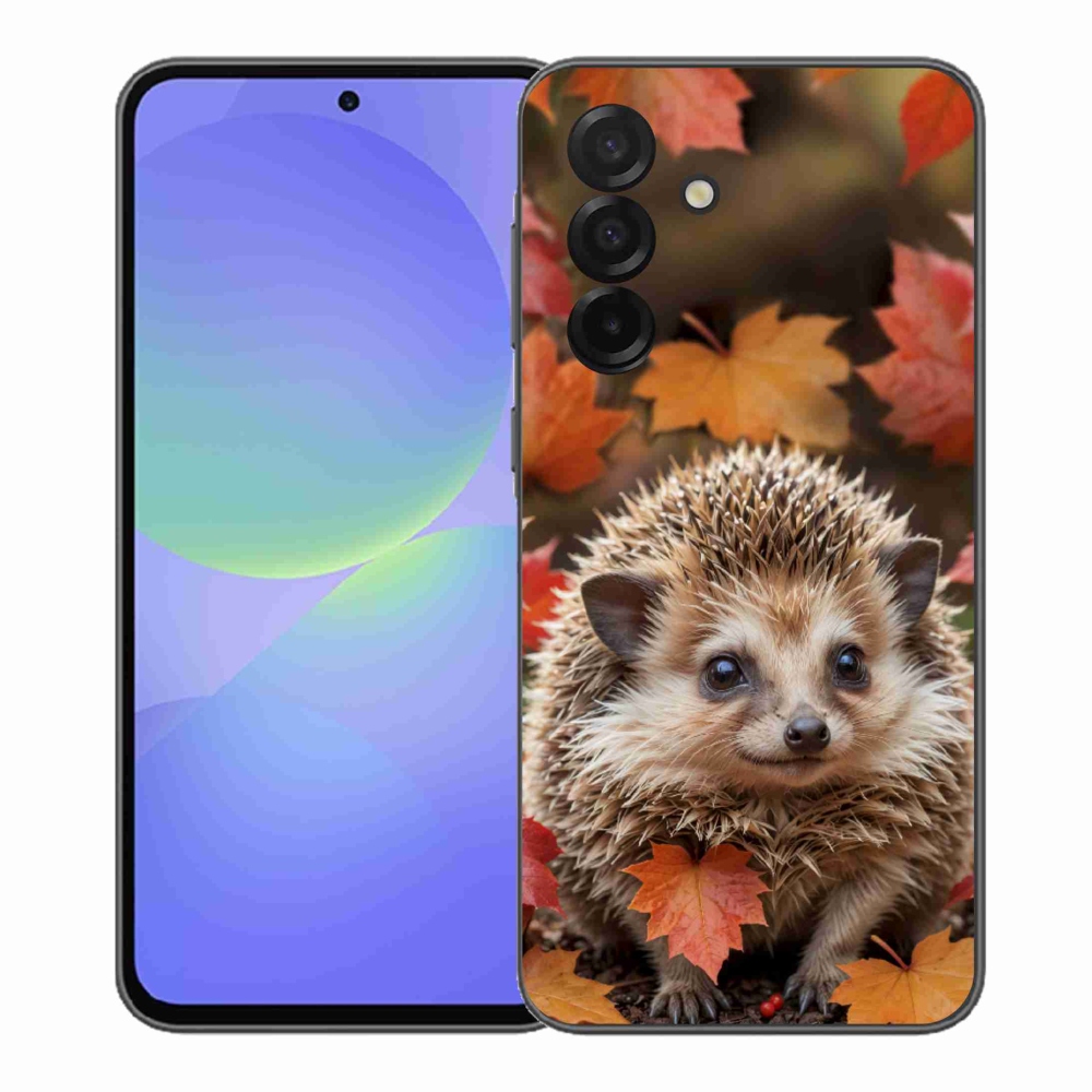 Zselés borító mmCase Samsung Galaxy A37 5G - sün a levelek között