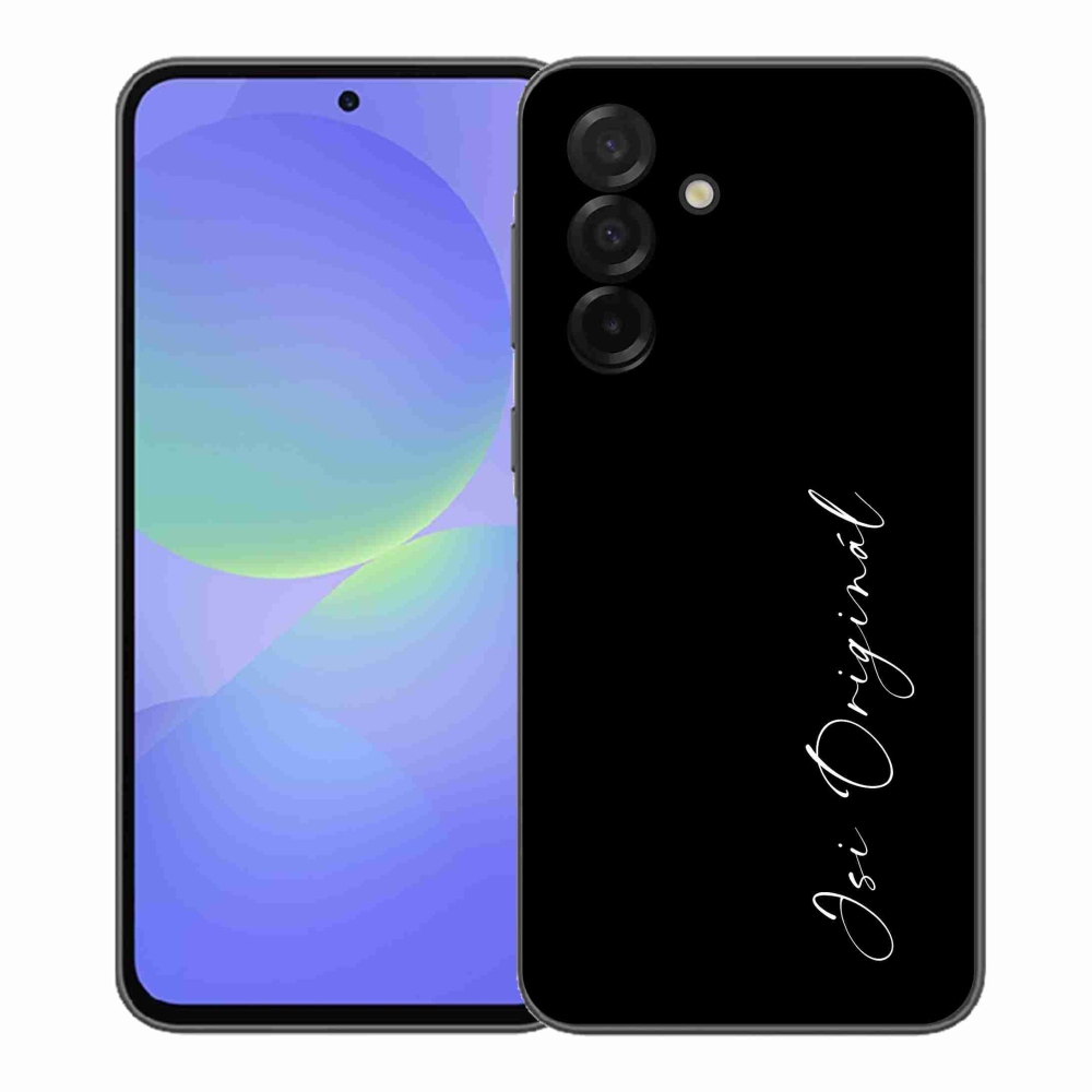 Gél borító mmCase Samsung Galaxy A37 5G - te vagy az eredeti fekete háttér