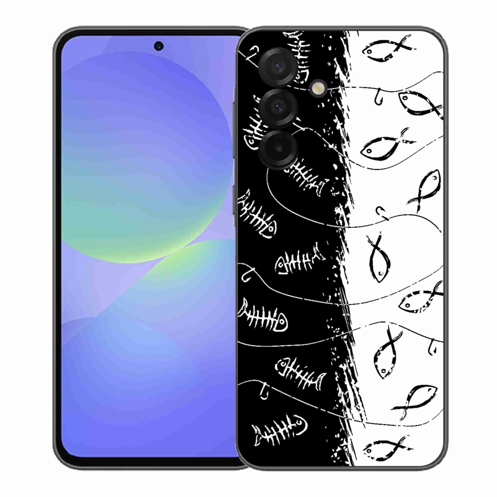 Gél borító mmCase Samsung Galaxy A37 5G - csontvázak és halak számára