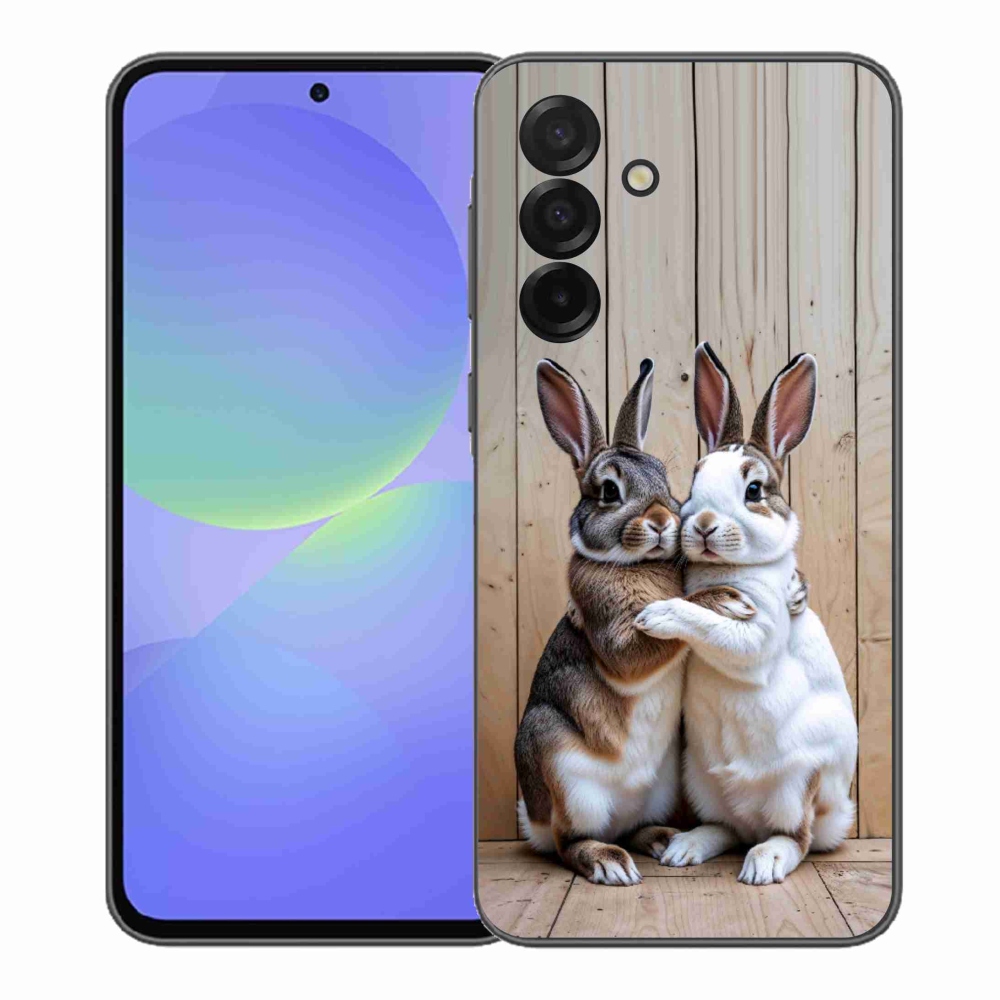 Zselés borítás mmCase Samsung Galaxy A37 5G - nyúl párhoz