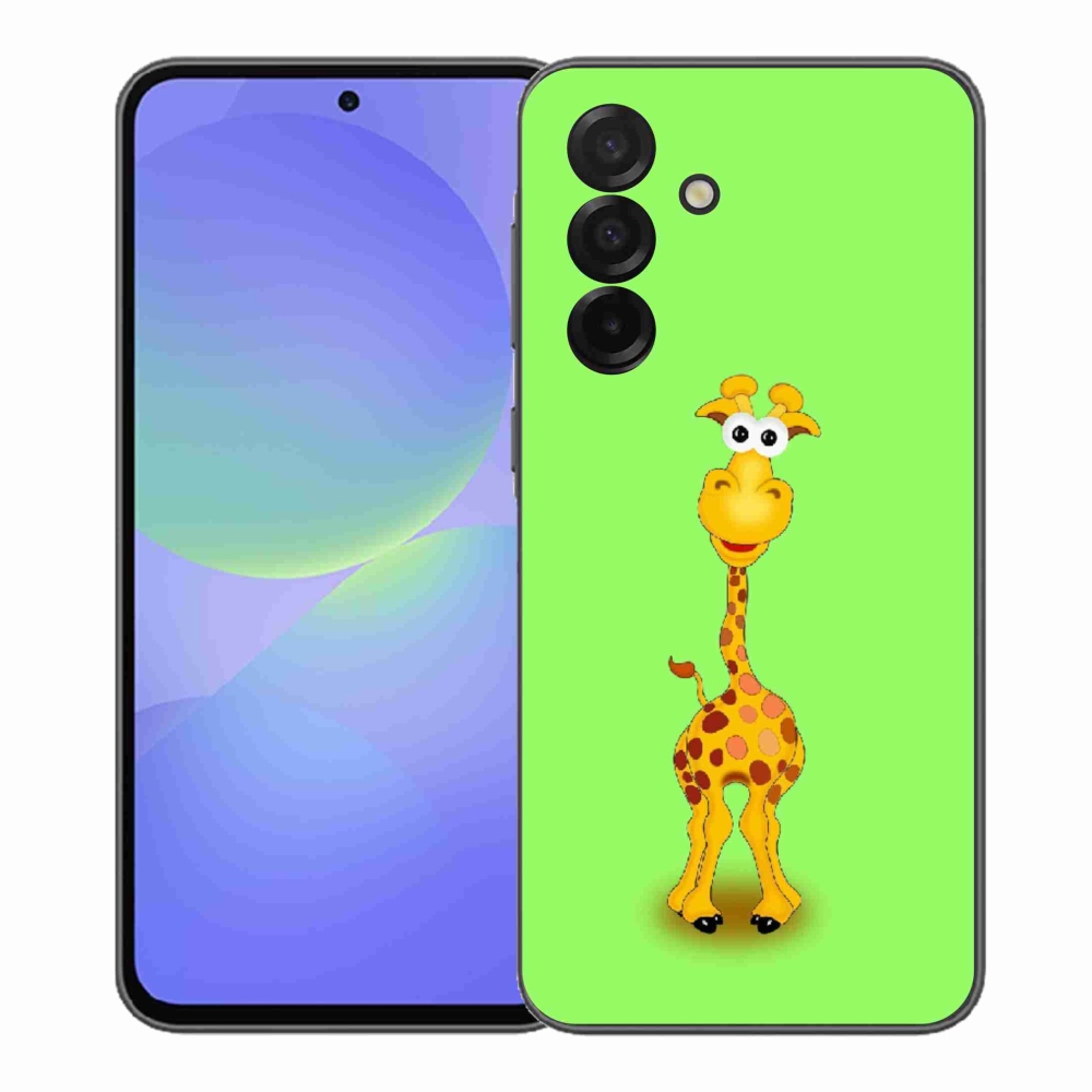 Zselés borítás mmCase Samsung Galaxy A37 5G - rajzfilm zsiráfhoz