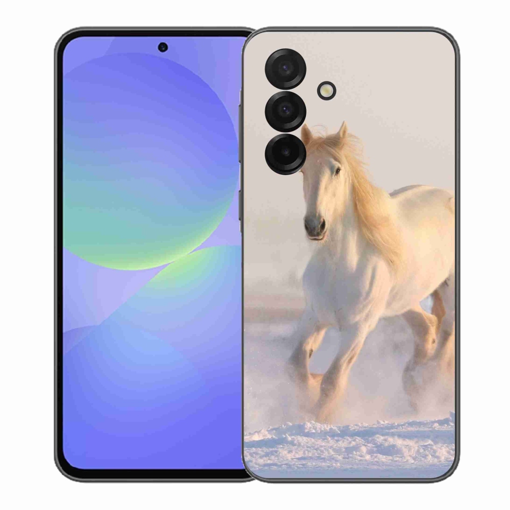 Zselés borítás mmCase Samsung Galaxy A37 5G - ló a hóban