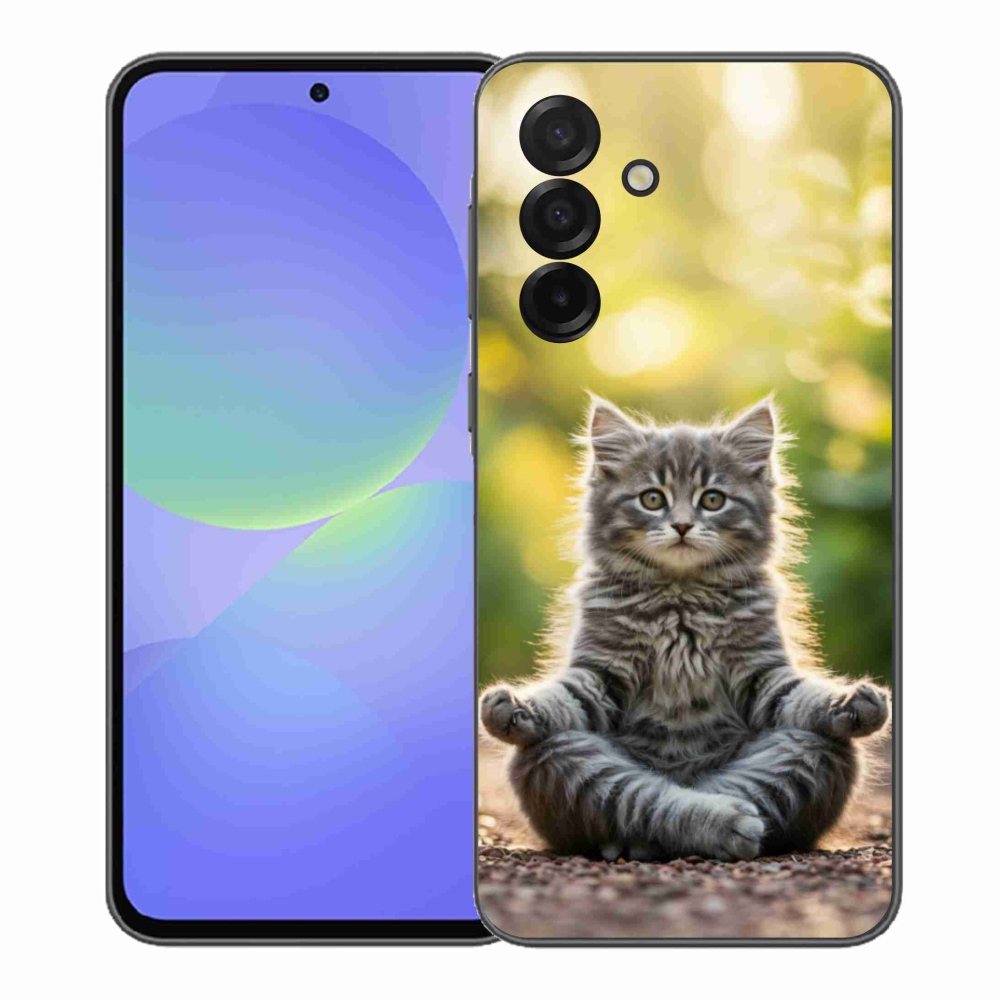 Gél borítás mmCase Samsung Galaxy A37 5G - meditáló cica