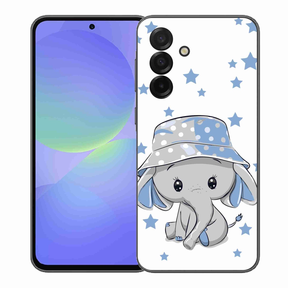 Gél védőhuzat mmCase Samsung Galaxy A37 5G - kék elefánthoz