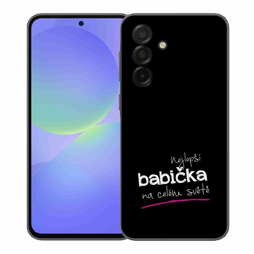 Gél borító mmCase Samsung Galaxy A37 5G - a legjobb nagymama 4 fekete háttérrel