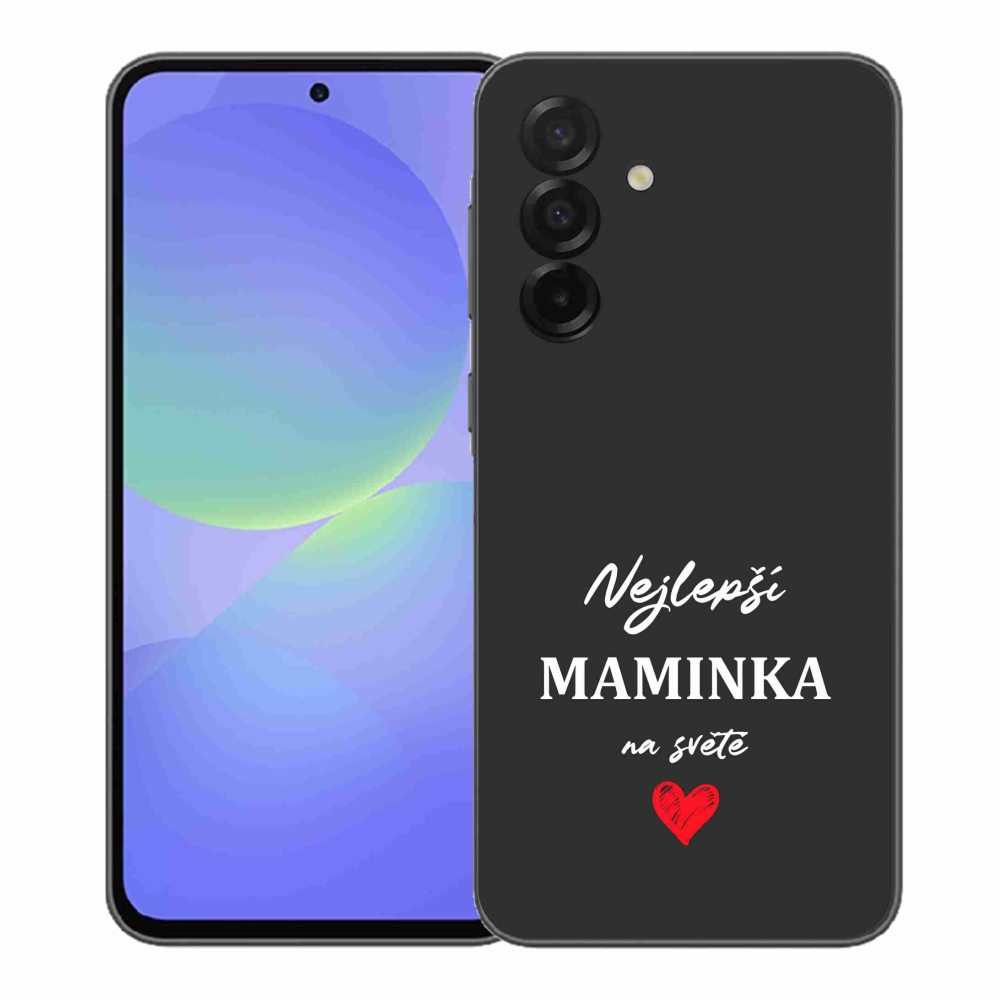 Gél borító mmCase Samsung Galaxy A37 5G - legjobb anya 1 fekete háttér