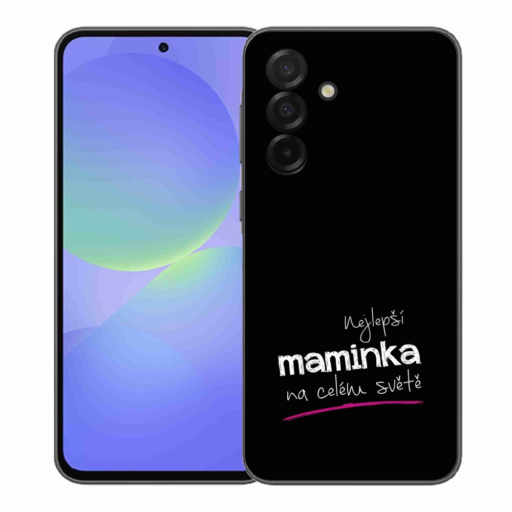 Gél borító mmCase Samsung Galaxy A37 5G - legjobb anya 4 fekete háttérrel