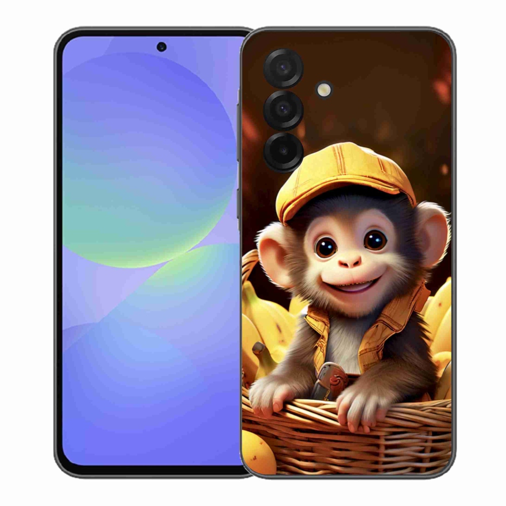 Zselés borítás mmCase Samsung Galaxy A37 5G - majom a kosárban