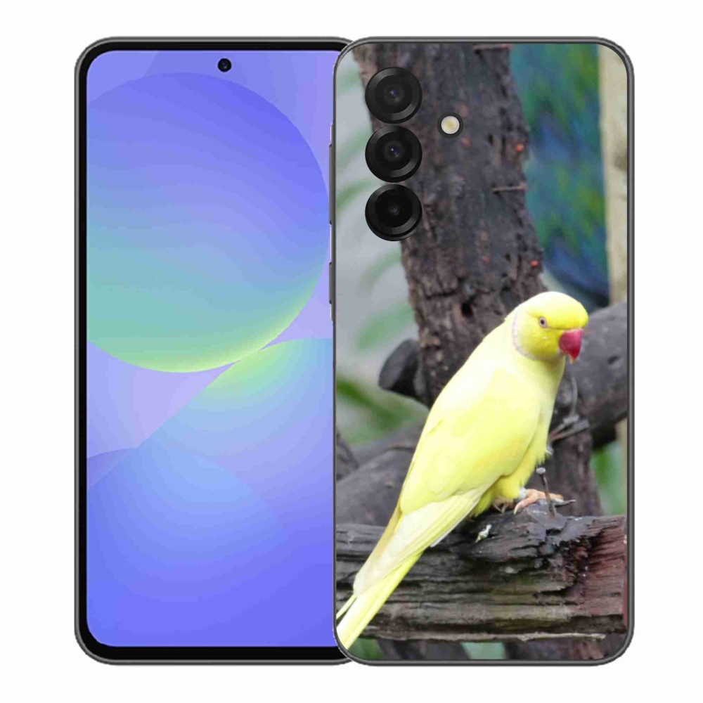 Zselés borítás mmCase Samsung Galaxy A37 5G - papagáj alexander sárga