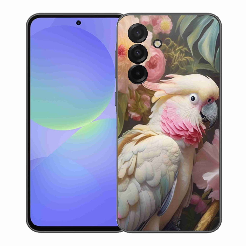 Gél borítás mmCase Samsung Galaxy A37 5G - papagáj kakadu rózsaszín 2