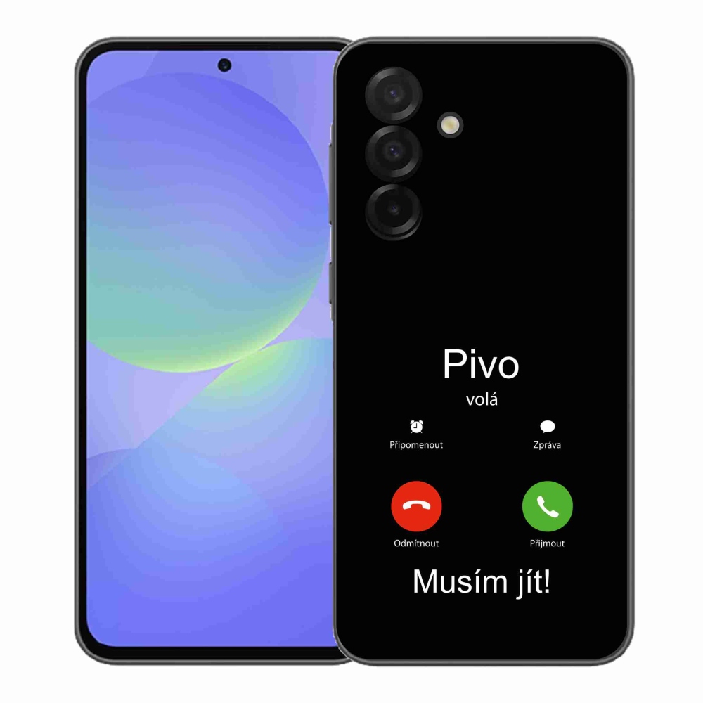 Gél borító mmCase Samsung Galaxy A37 5G - sör hívások fekete háttérrel