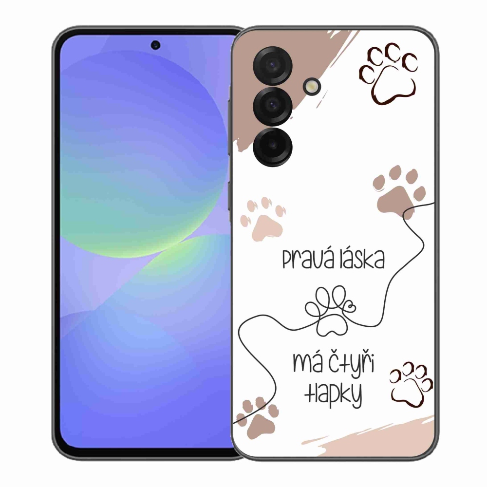 Gél borítás mmCase Samsung Galaxy A37 5G - kutya motívum 1 fehér háttér