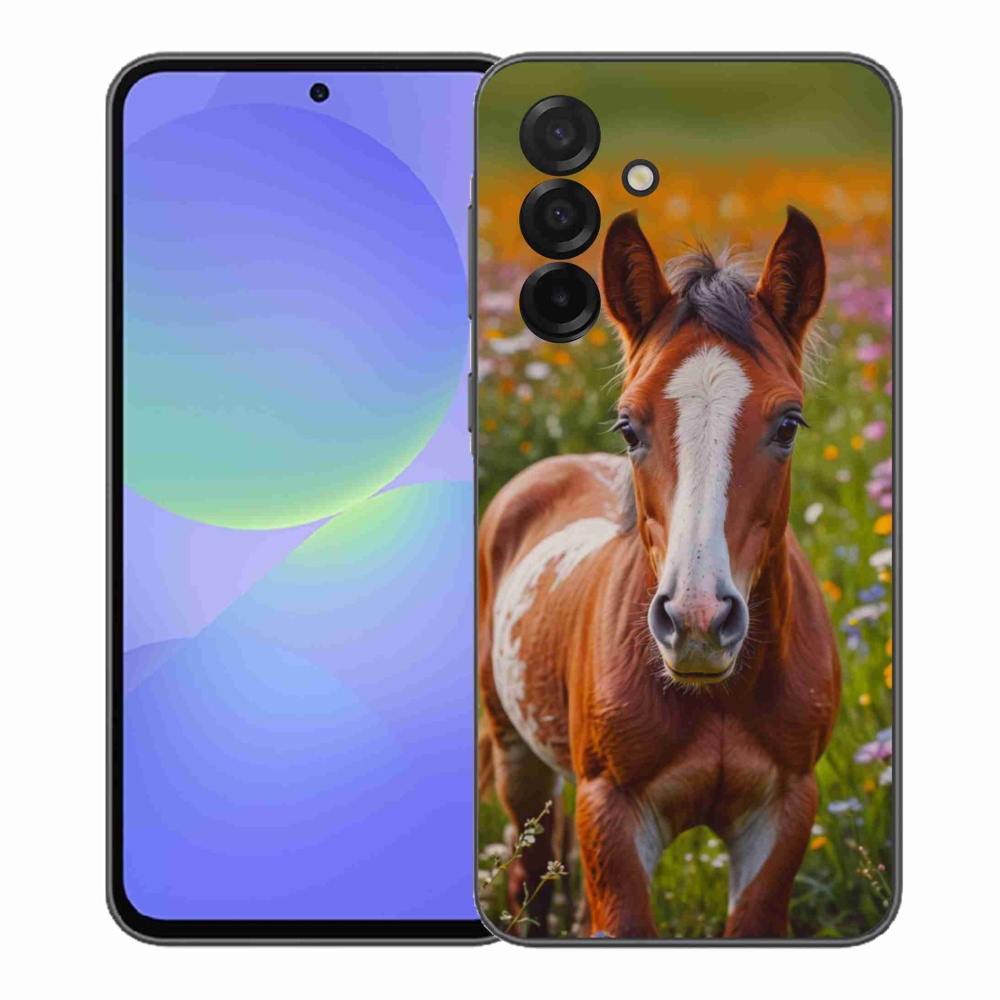 Gél borítás mmCase Samsung Galaxy A37 5G - aranyos csikóhoz