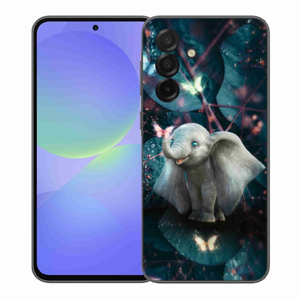 Gél borítás mmCase Samsung Galaxy A37 5G - aranyos elefánthoz