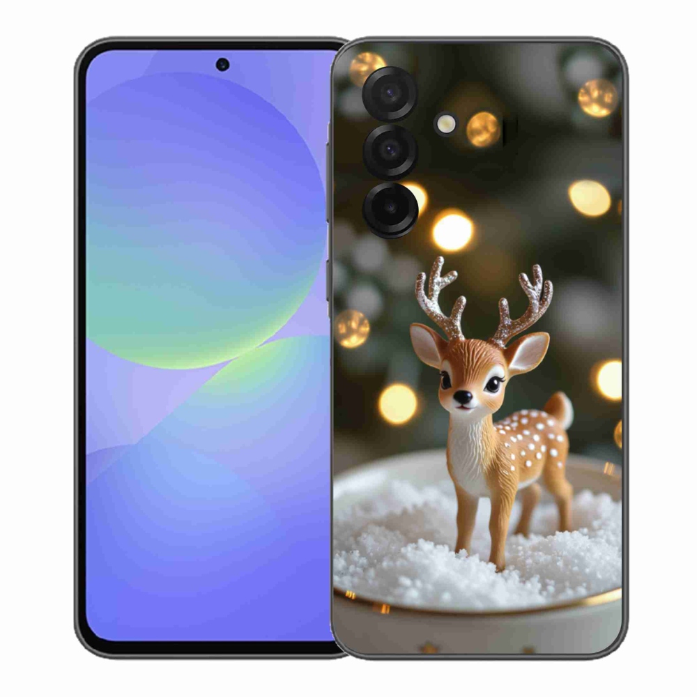 Gél borítás mmCase Samsung Galaxy A37 5G - aranyos karácsonyi szarvasok