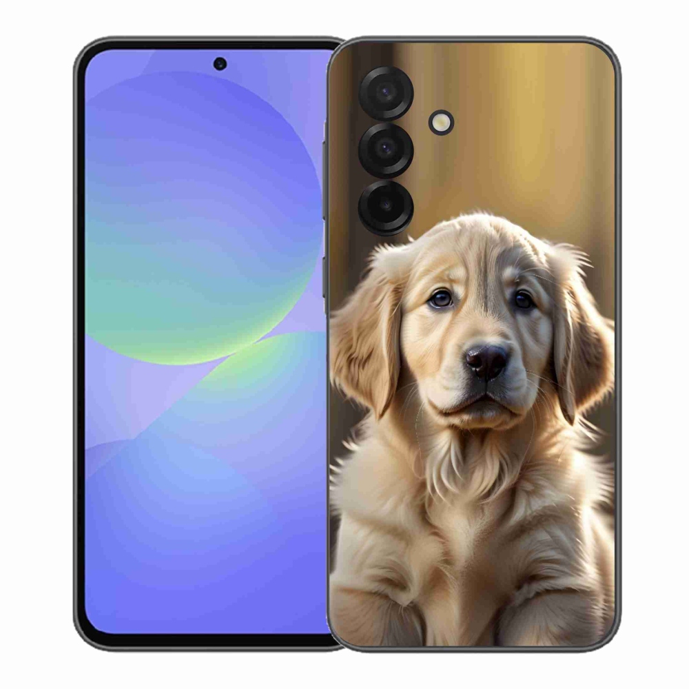 Gél borítás mmCase Samsung Galaxy A37 5G - aranyos arany retrieverhez