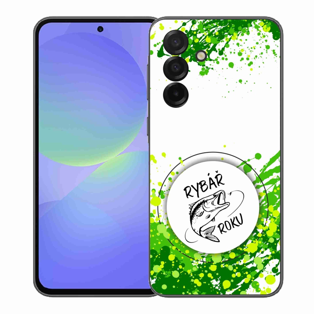 Gél borító mmCase Samsung Galaxy A37 5G - az év horgásza fehér háttérrel