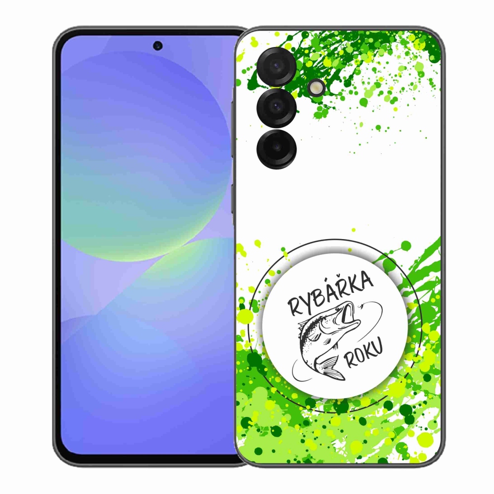 Gél borító mmCase Samsung Galaxy A37 5G - az év horgásza fehér háttérrel