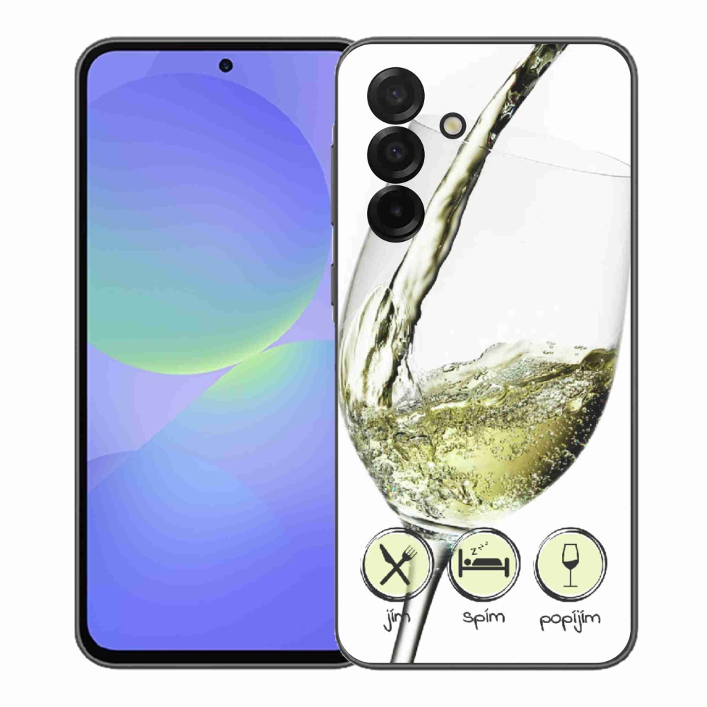 Zselés borítás mmCase Samsung Galaxy A37 5G - borospohár fehér