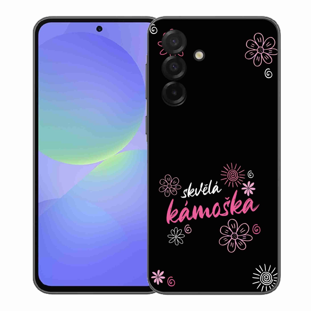 Gél borító mmCase Samsung Galaxy A37 5G - nagyszerű haver fekete háttérrel