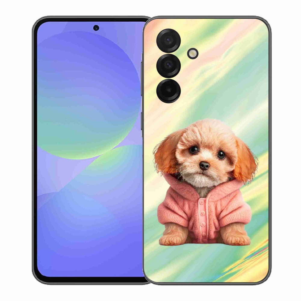 Gél borítás mmCase Samsung Galaxy A37 5G - pulóveres kölyökkutyákhoz