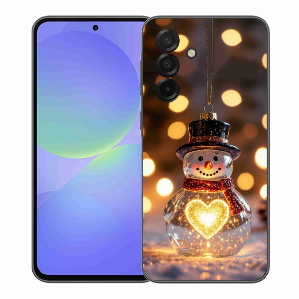 Gél borítás mmCase Samsung Galaxy A37 5G - karácsonyi hóemberhez