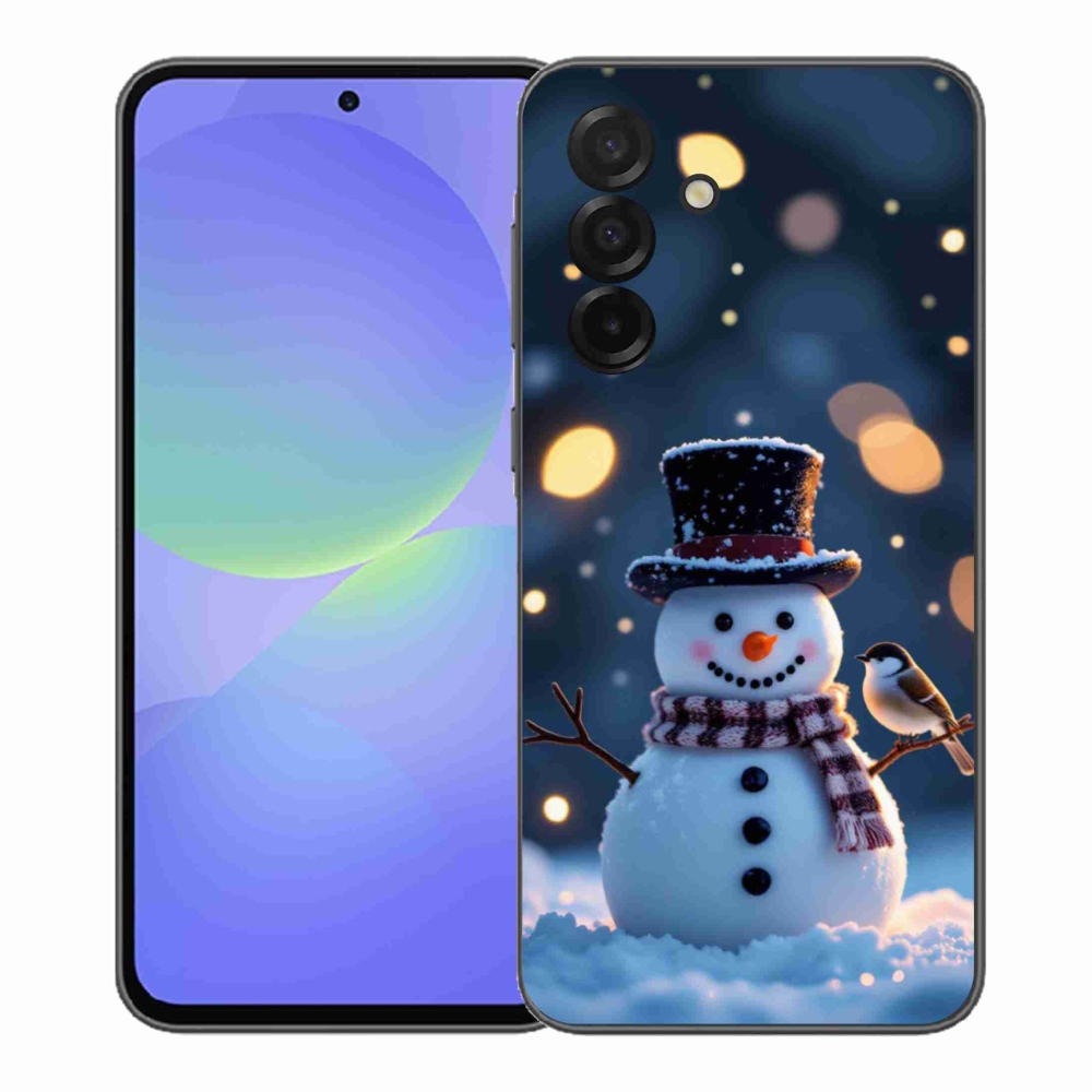 Gél borítás mmCase Samsung Galaxy A37 5G - karácsonyi hóemberhez