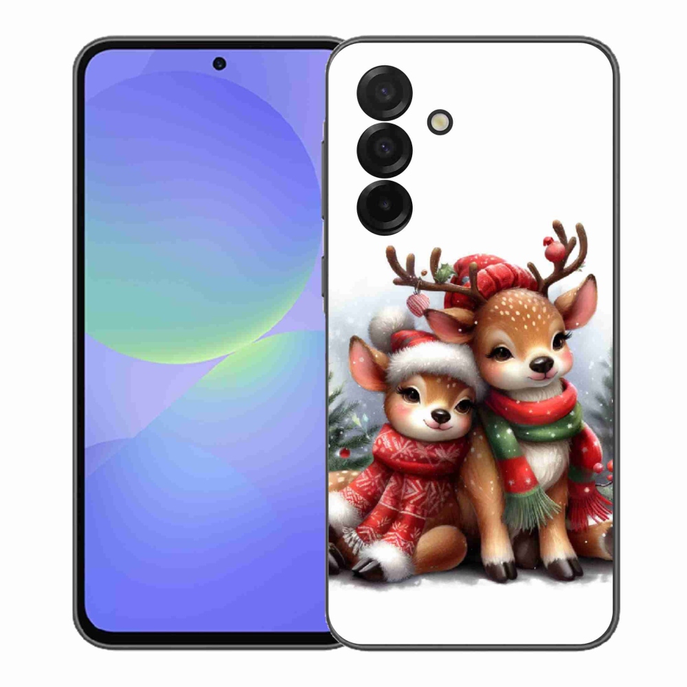 Gél borítás mmCase Samsung Galaxy A37 5G - karácsonyi rénszarvashoz