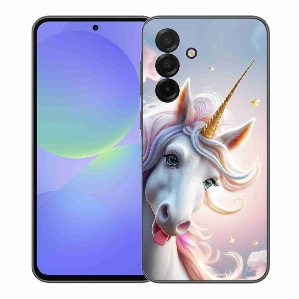 Zselés borítás mmCase Samsung Galaxy A37 5G - vidám egyszarvúhoz