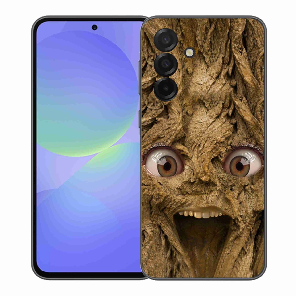 Gél borítás mmCase Samsung Galaxy A37 5G - vidám fa szemekkel