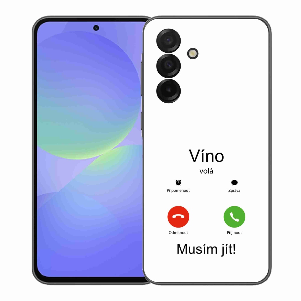 Gél borítás mmCase Samsung Galaxy A37 5G - bor hívja fehér háttérrel