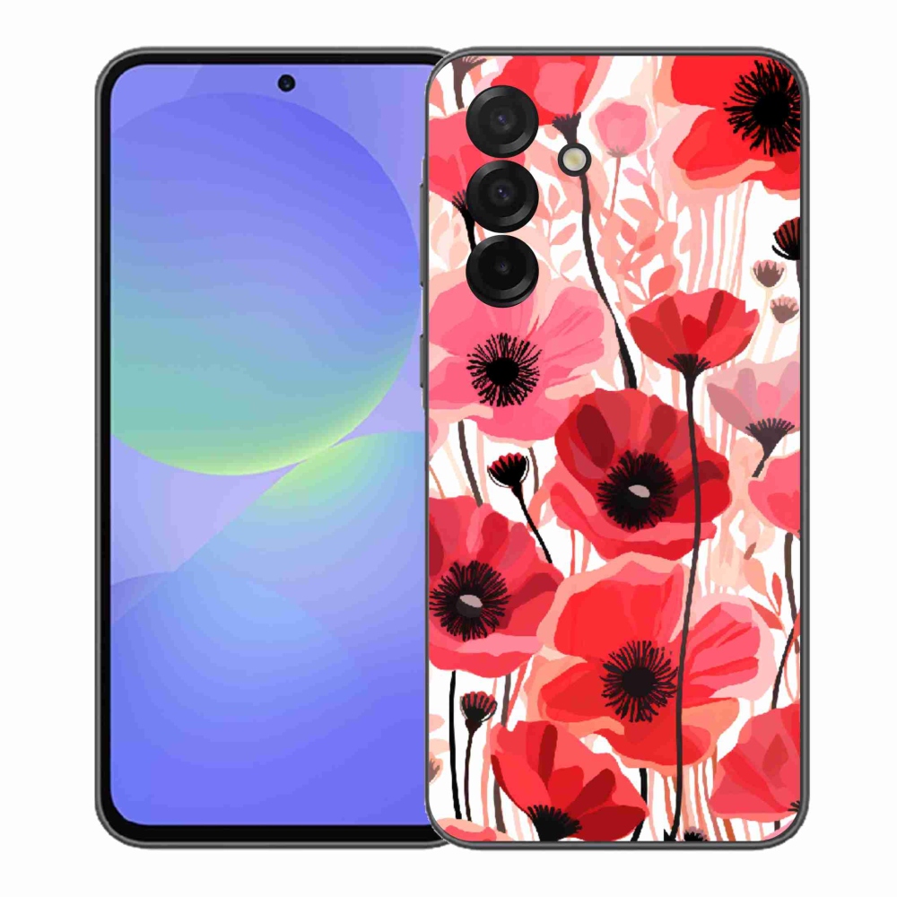 Gél védőhuzat mmCase Samsung Galaxy A37 5G - mákos 1