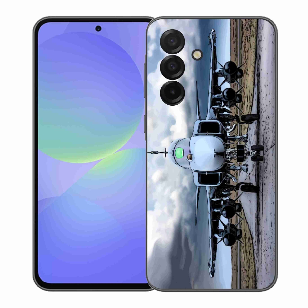 Gél borítás mmCase Samsung Galaxy A37 5G - katonai repülőgépekhez