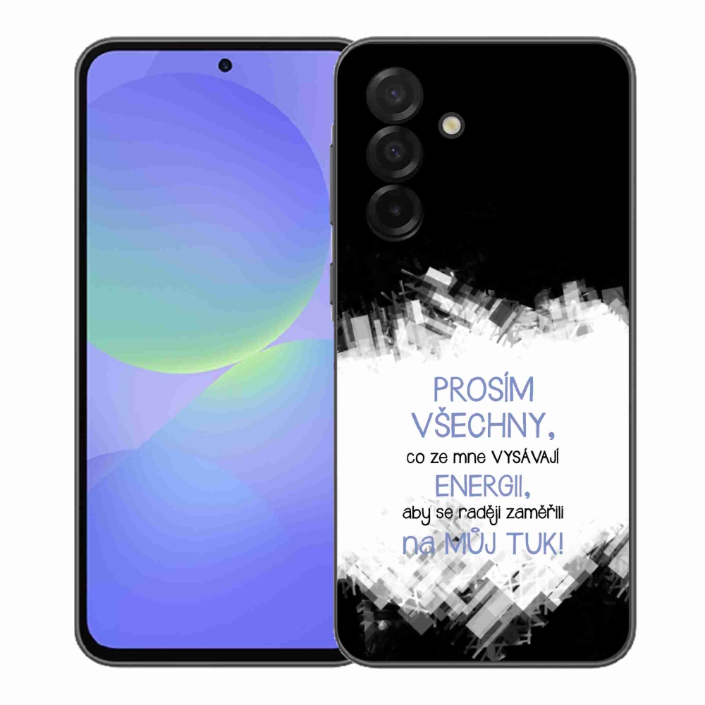 Gél borító mmCase Samsung Galaxy A37 5G - vicces szöveg 1 kék