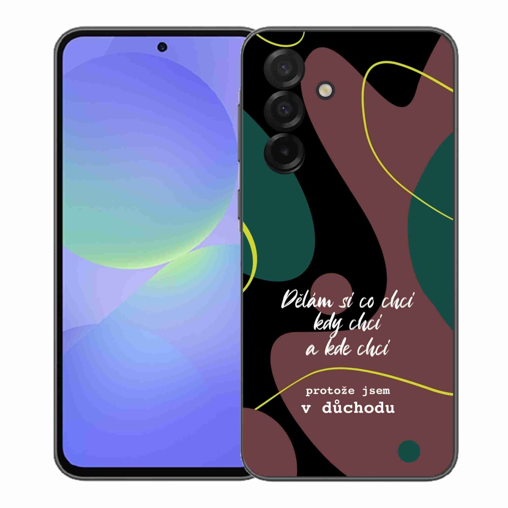 Gél borító mmCase Samsung Galaxy A37 5G - vicces szöveg 10 fekete háttér