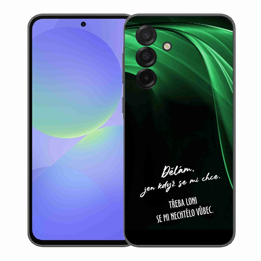 Gél borító mmCase Samsung Galaxy A37 5G - vicces szöveg 12 fekete háttér