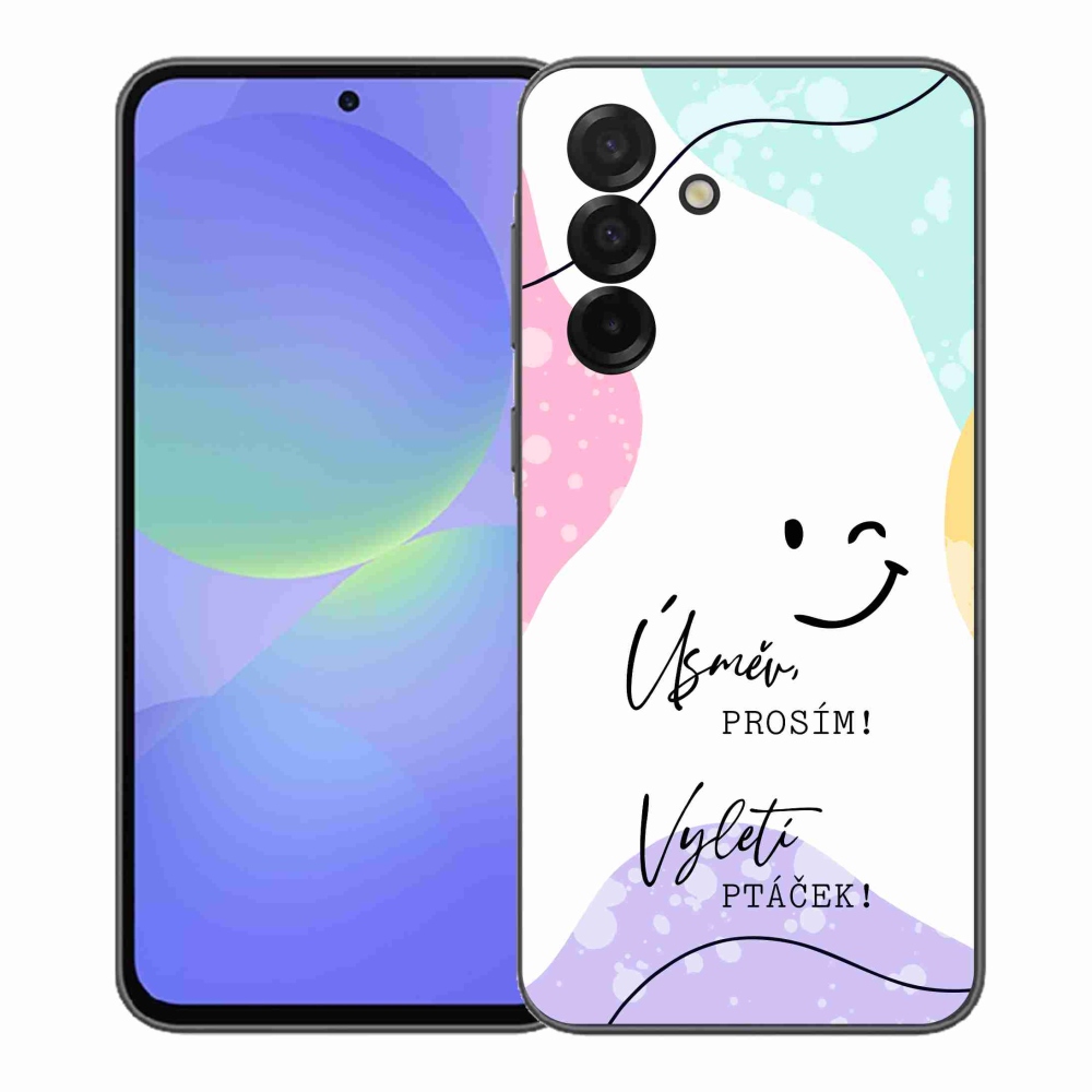 Gél borító mmCase Samsung Galaxy A37 5G - vicces szöveg 4 fehér háttérrel