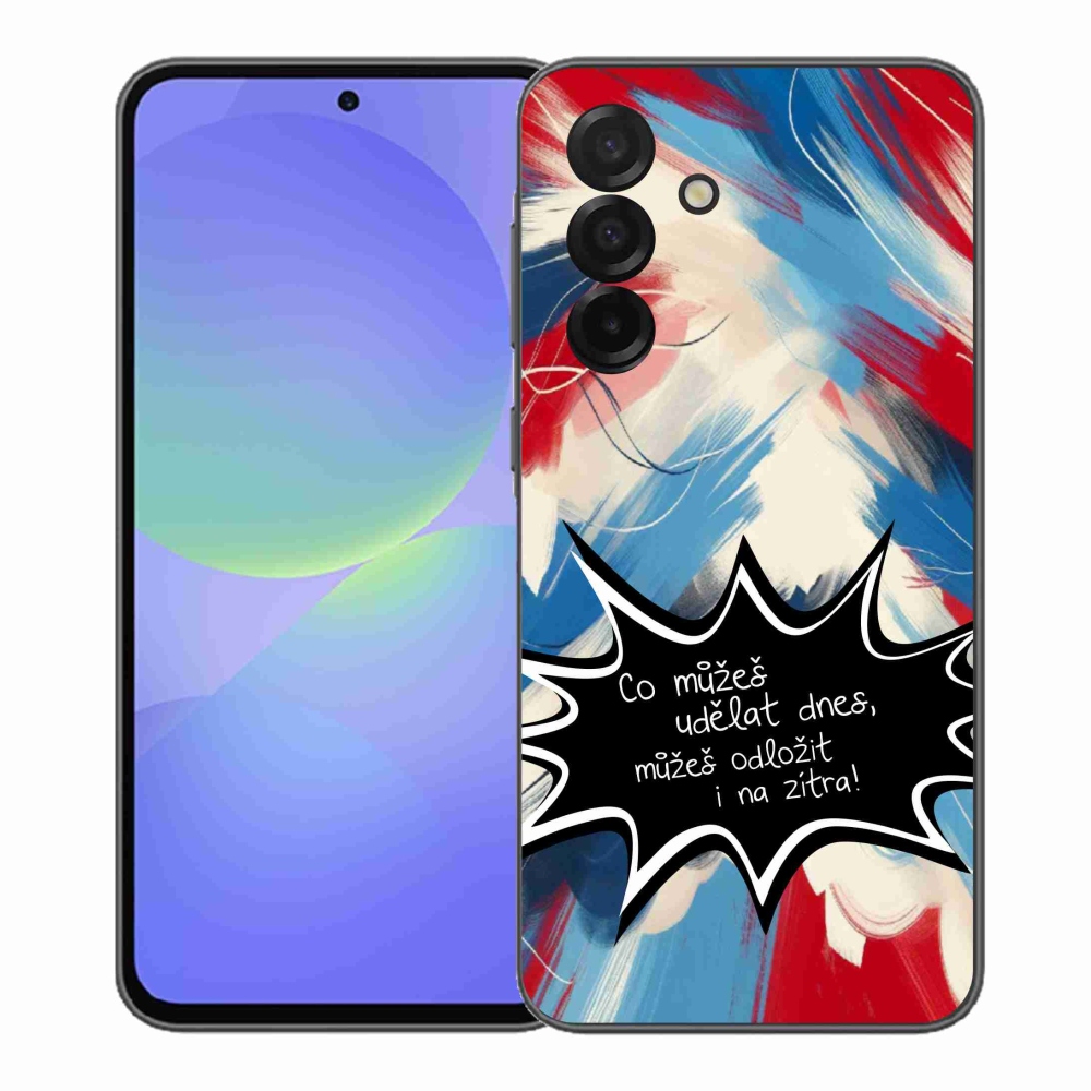 Gél borító mmCase Samsung Galaxy A37 5G - vicces szöveg 9 fekete háttér