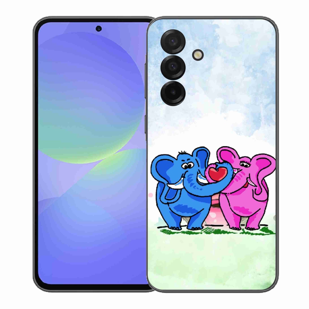 Gél borítás mmCase Samsung Galaxy A37 5G - szerelmes elefántok