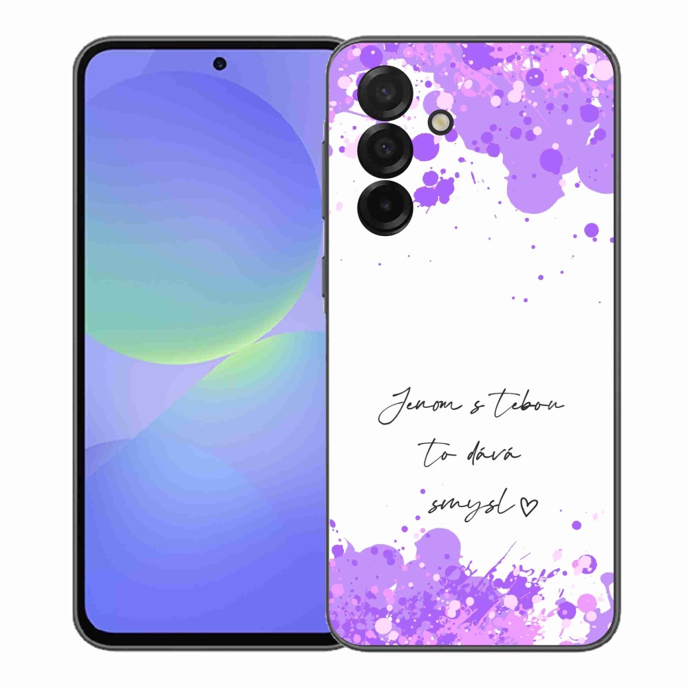 Gél borító mmCase Samsung Galaxy A37 5G - szerelem szöveg fehér háttérrel