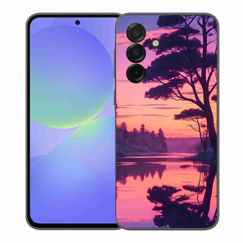 Gél borítás mmCase Samsung Galaxy A37 5G - naplemente a tó felett