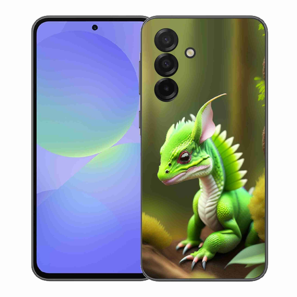 Zselés borítás mmCase Samsung Galaxy A37 5G - zöld sárkányhoz