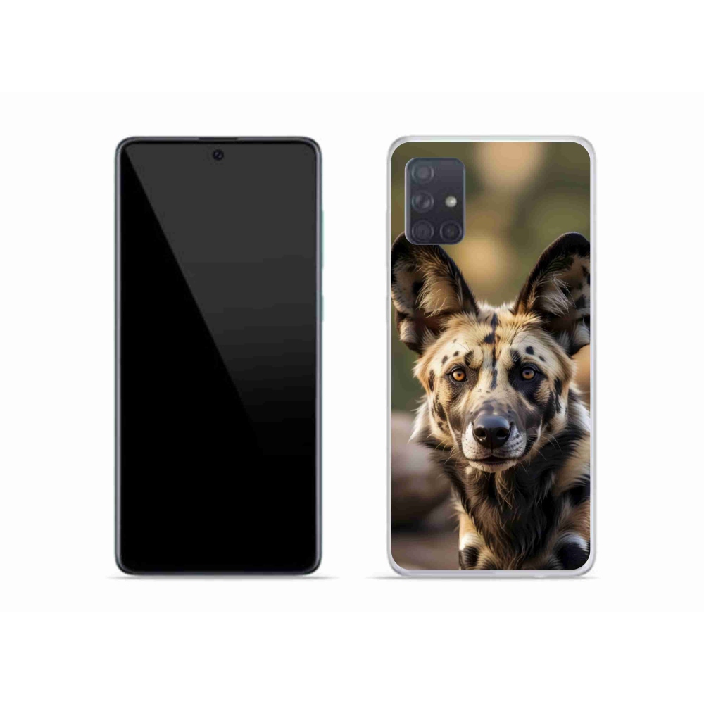 Gél borítás mmCase Samsung Galaxy A51 készülékhez - Afrikai vadkutya