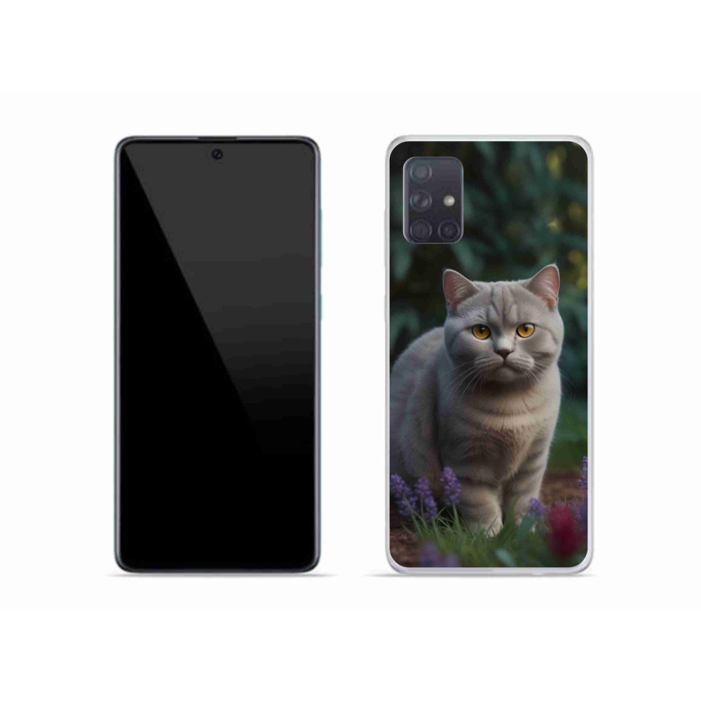 Zselés borítás mmCase Samsung Galaxy A51 készülékhez - brit macska