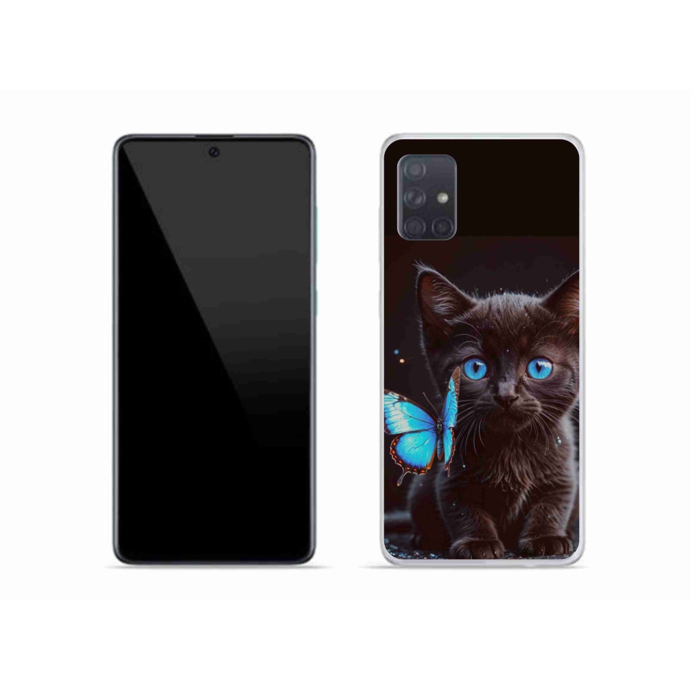 Gél védőhuzat mmCase Samsung Galaxy A51 - fekete cica 3