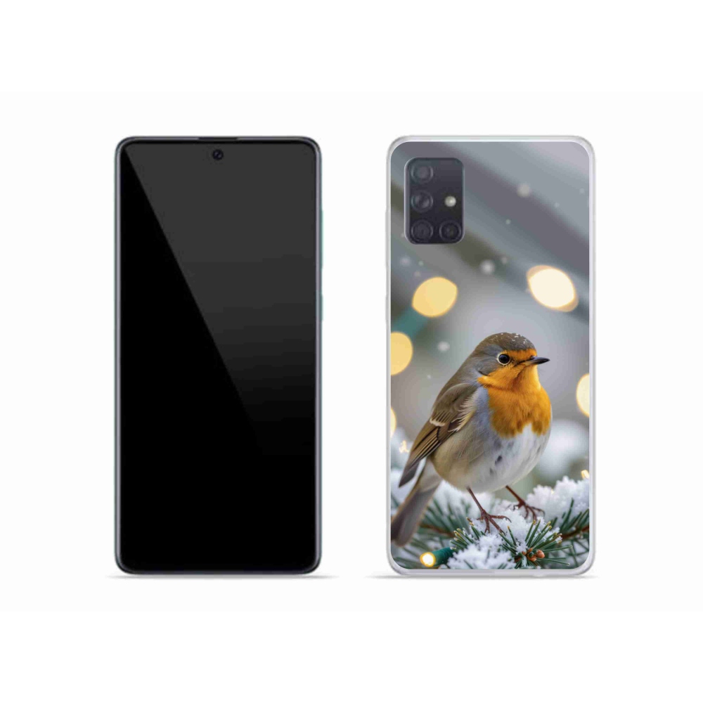 Gél borítás mmCase Samsung Galaxy A51 készülékhez - télen pirosló színben