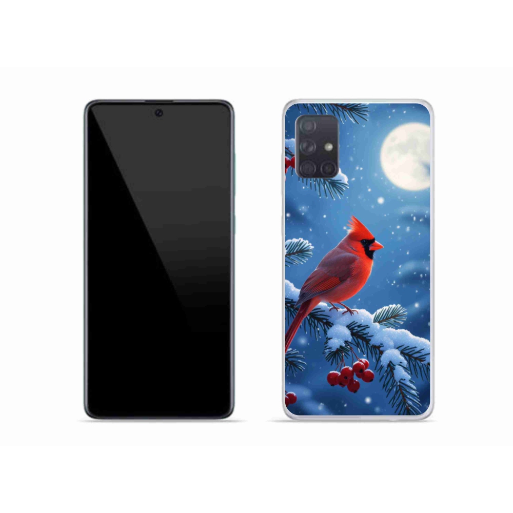 Zselés borítás mmCase Samsung Galaxy A51 készülékhez - kardinálpiros színű
