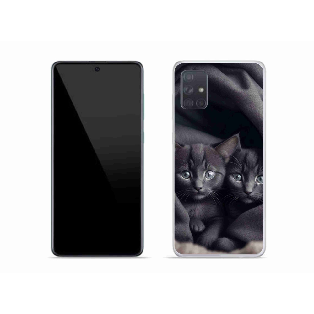 Zselés borítás mmCase Samsung Galaxy A51 - cat duo - macska duóhoz